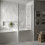 Balterley Chrome 6mm Toughened Safety Glass Reversible L-Shaped Bath Screen - Hinged with Fixed Return (BBSCBS7) 5