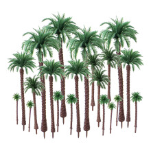 HUIANER Modèles de Palmiers, Arbres Miniatures en Plastique pour Décoration de Gâteaux(20PCS, 5.4" - 18.8" )