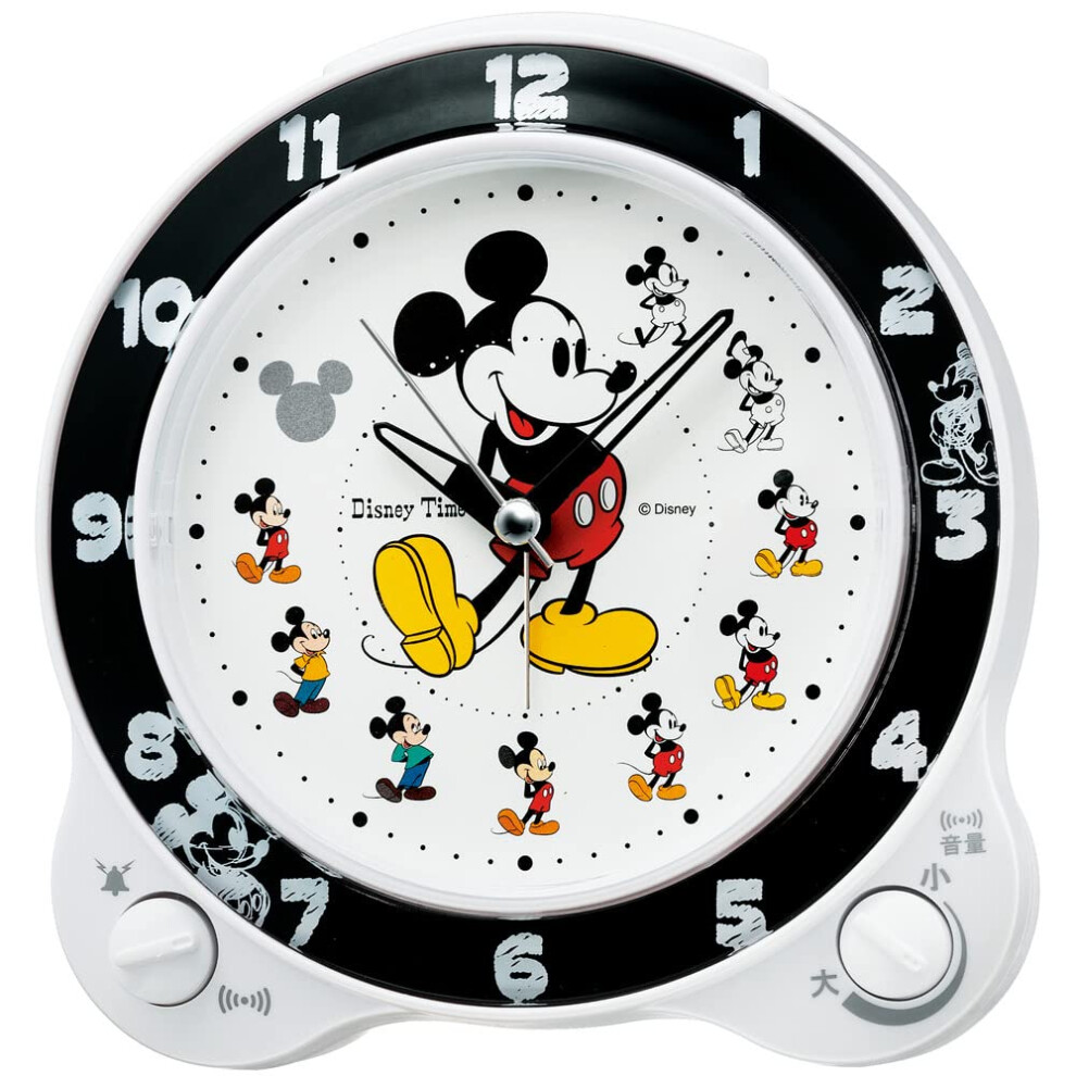 Seiko Clock FD461W Alarm Clock  Character Disney Mickey & Friends Anal