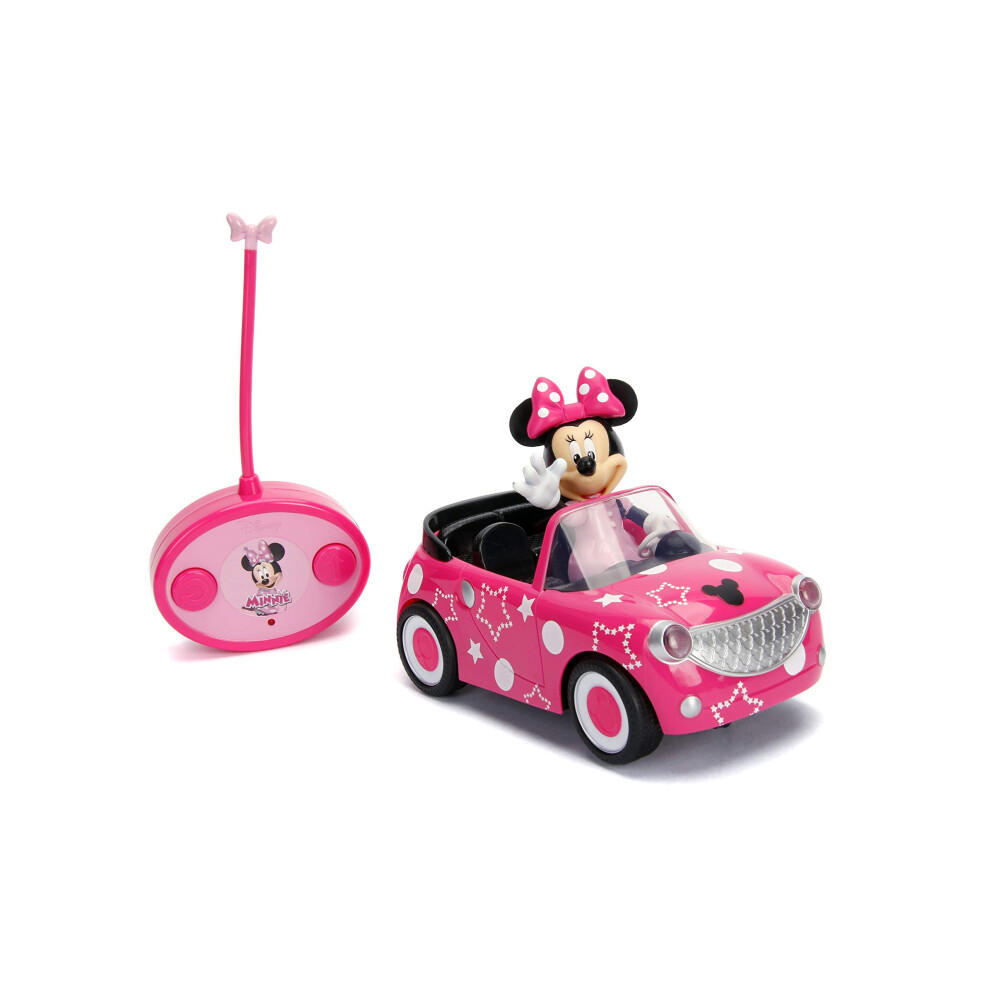 Disney Junior 7.5"" Minnie Mouse Roadster RC Remote Control Car Pink 2