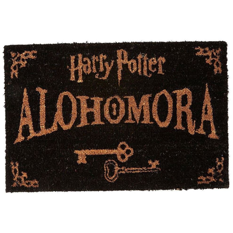 Harry Potter Alohomora Doormat - 100% Coir Rubber Back Door Mat