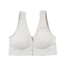 (M, BEIGE) Mimigo Pack Of 3 Womens Sleeping Nursing Bra Wirefree Breastfeeding Maternity Bralettefront Button Closure Comfort Wireless Cotton Bras Nursing Bras