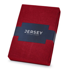 (Jersey Cotton King Fitted Sheet 30cm, Burgundy Bed Sheet) Jersey Cotton Fitted Bed Sheets Extra Deep 30cm UK