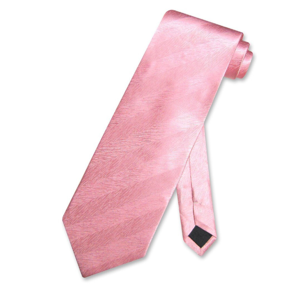 Antonio Ricci 100% SILK NeckTie Coral PINK Jacquard Tone on Tone Men's