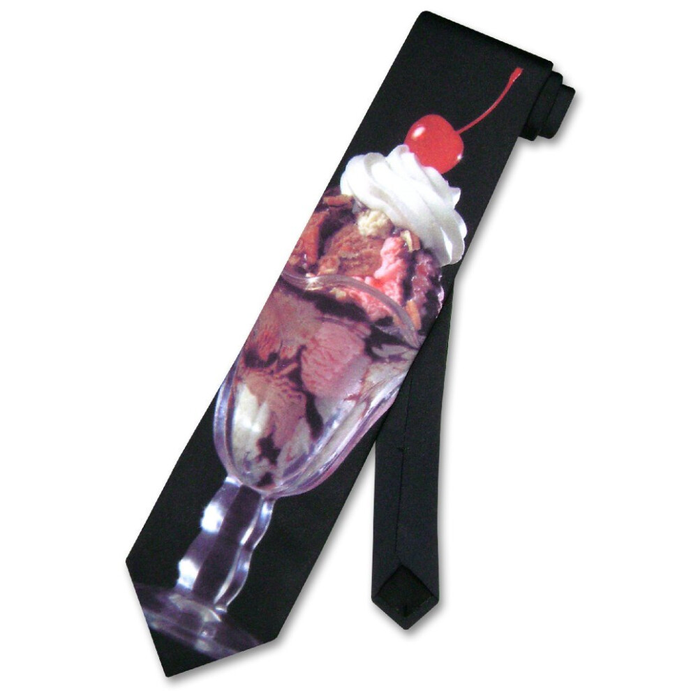 Hot Fundge Sundae Neck Tie Made in USA Men's NeckTie