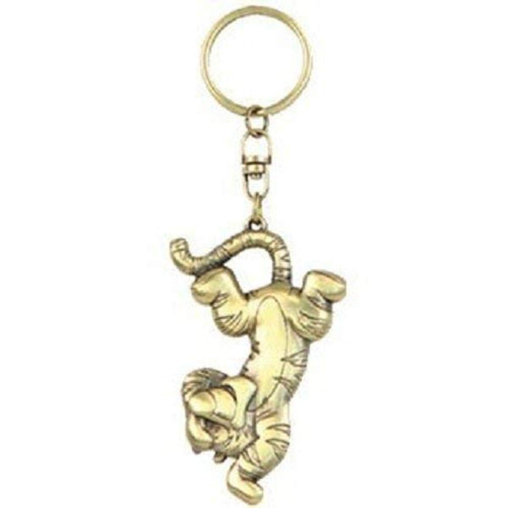 Disney Tigger Brass Keyring Multi-colored 1""