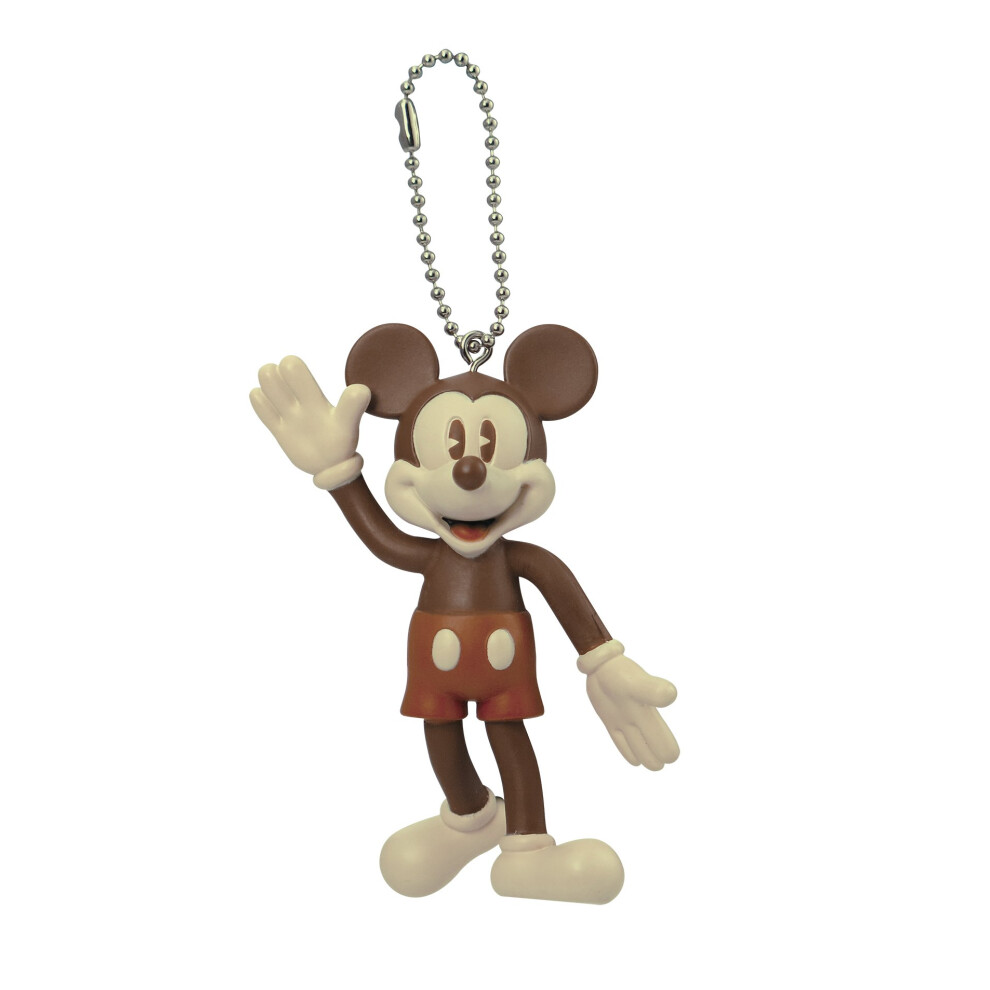 Disney Retro Mickey Mouse Bendable Key Chain (Brown) Key Accessory  Mu