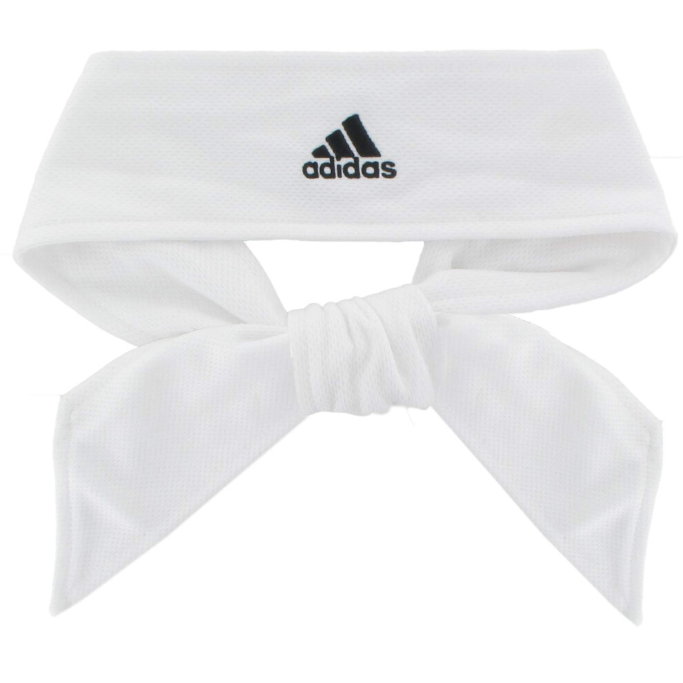 adidas Unisex Tennis Tie II Hairband  White/Black  ONE SIZE