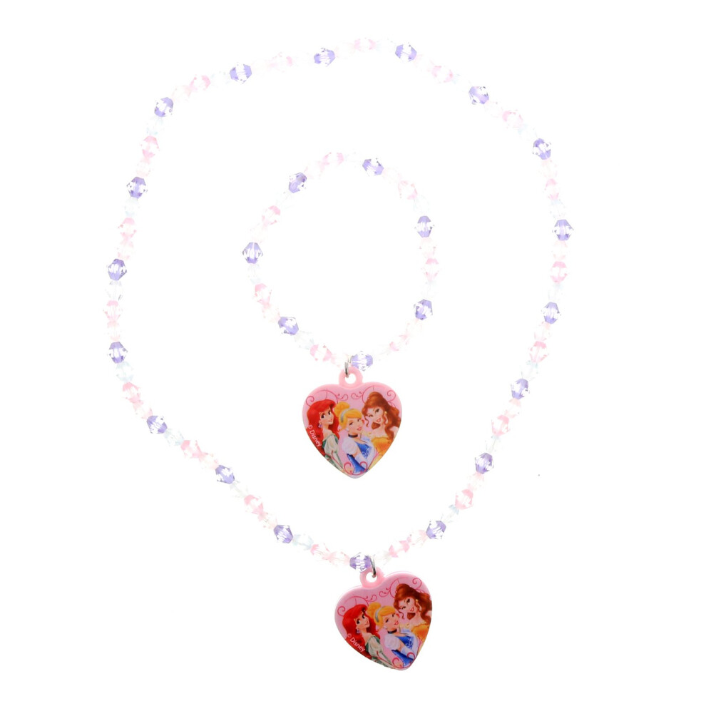 Disney Princess Necklace & Bracelet Set 2 Styles