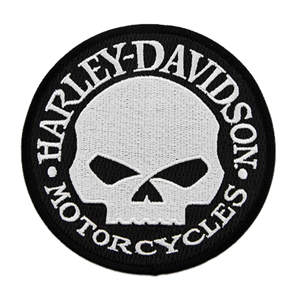 Harley-Davidson 4 in. Embroidered Willie G Skull Logo Small Emblem Sew