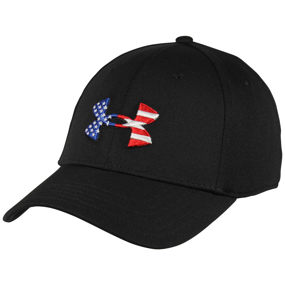 Under Armour Men's Freedom Blitzing Hat   Black (001)/Red   X-Large/XX