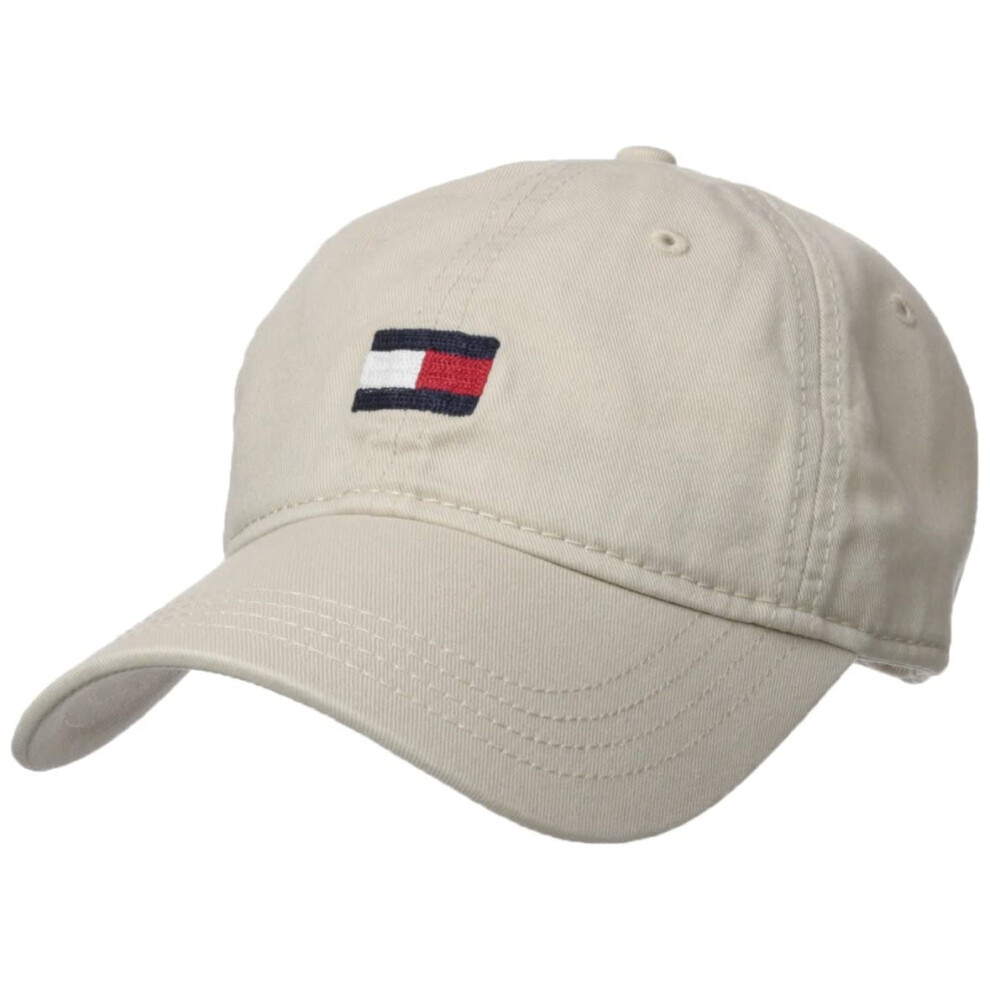 Tommy Hilfiger Men's Ardin Dad Hat Baseball Cap  Tommy Stone  One Size