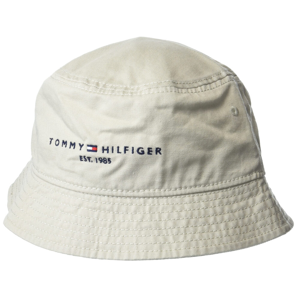 Tommy Hilfiger mens Established Bucket Hat  Stone as Core  Small US