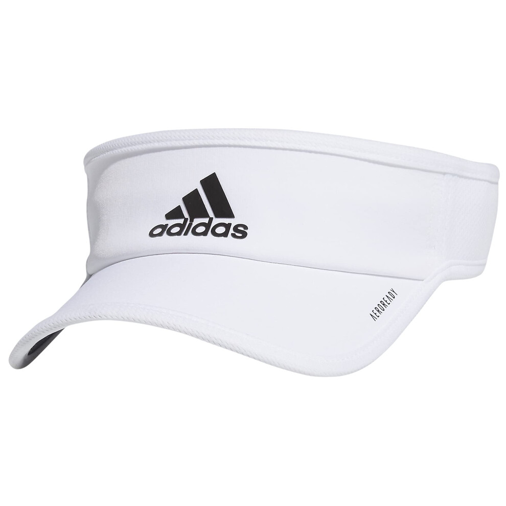 adidas Men's Superlite Adjustable Fit Sport Performance Visor  White/B