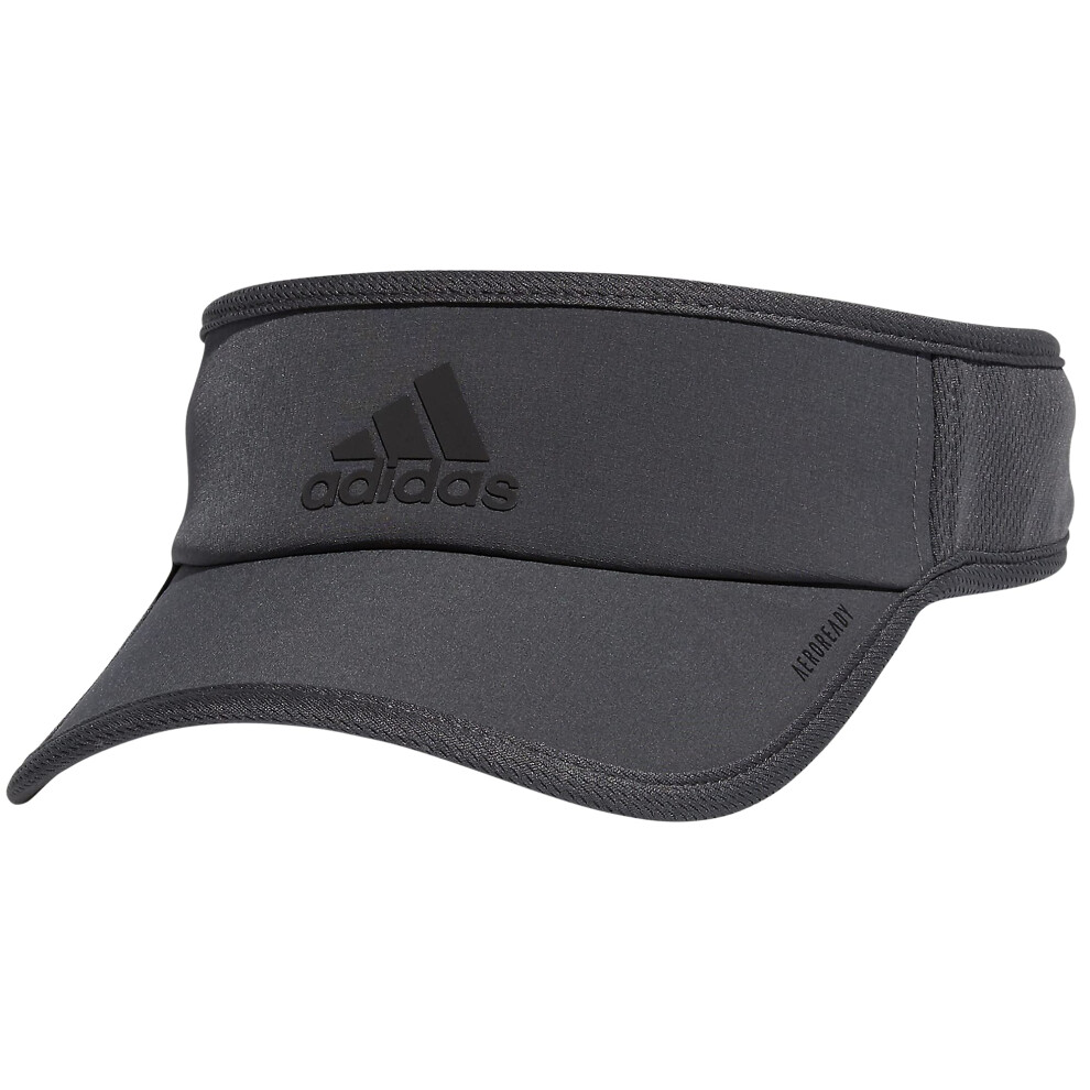 adidas Men's Superlite Adjustable Fit Sport Performance Visor  Grey Si