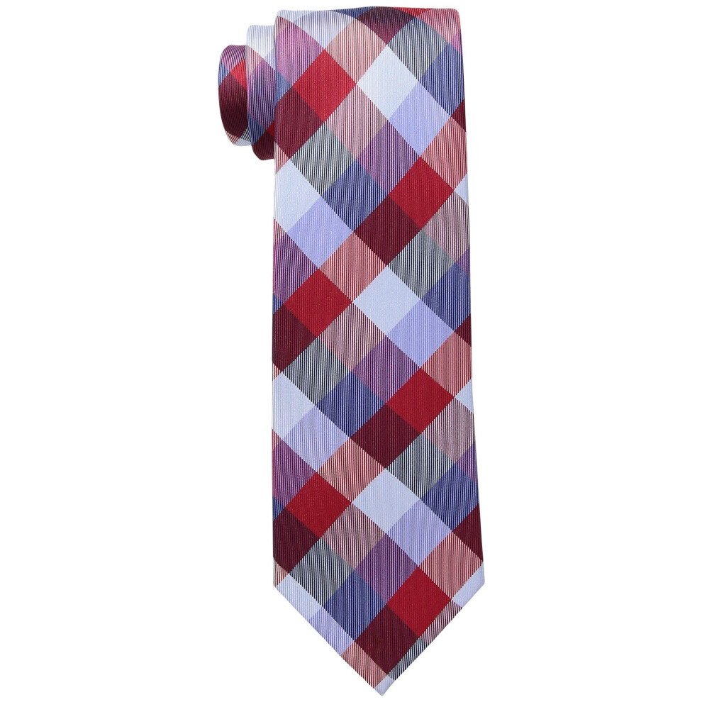 Tommy Hilfiger mens Buffalo Tartan neckties  Red  Regular US