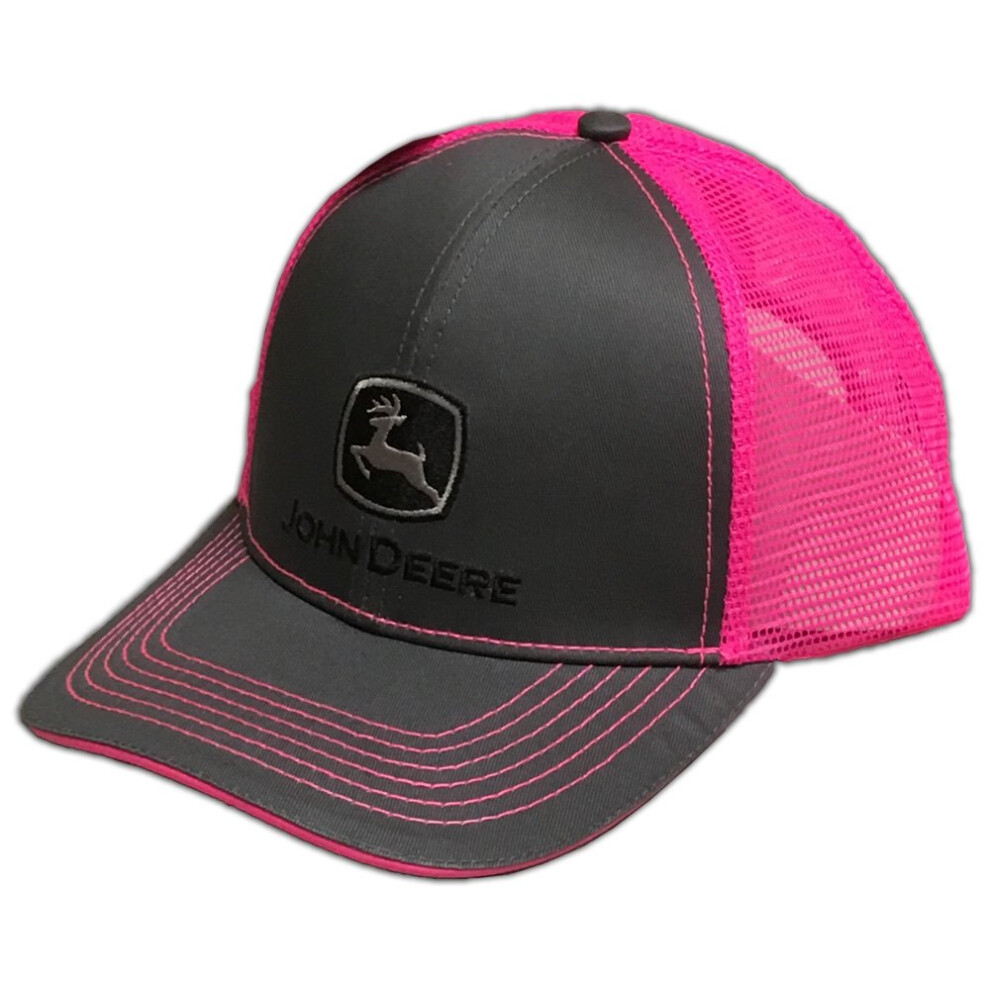 John Deere Women's Standard 23080418CH  Charcoal/Pink  One Size