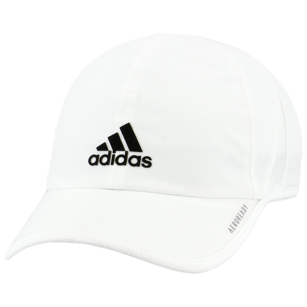 adidas Men's Superlite Relaxed Fit Performance Hat  White/Black  One S