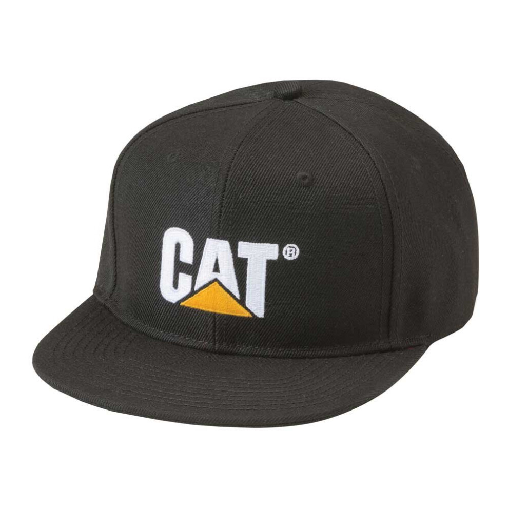 Caterpillar Men's Sheridan Flat Bill Cap  Black  One Size