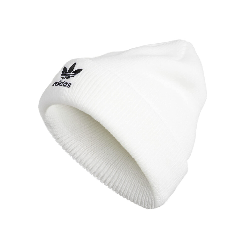 adidas Originals Women's Trefoil Beanie  White  One Size