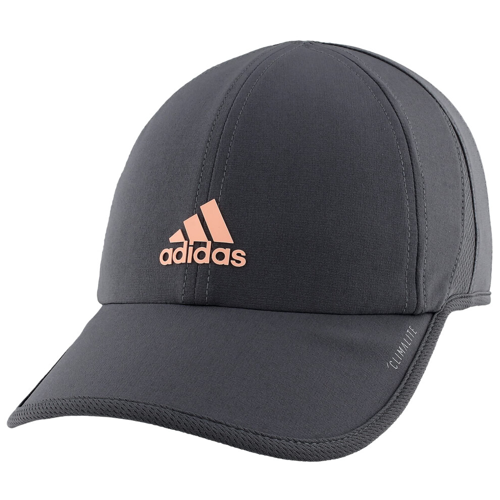 adidas Women's Superlite Relaxed Fit Performance Hat  Onix/Glow Pink