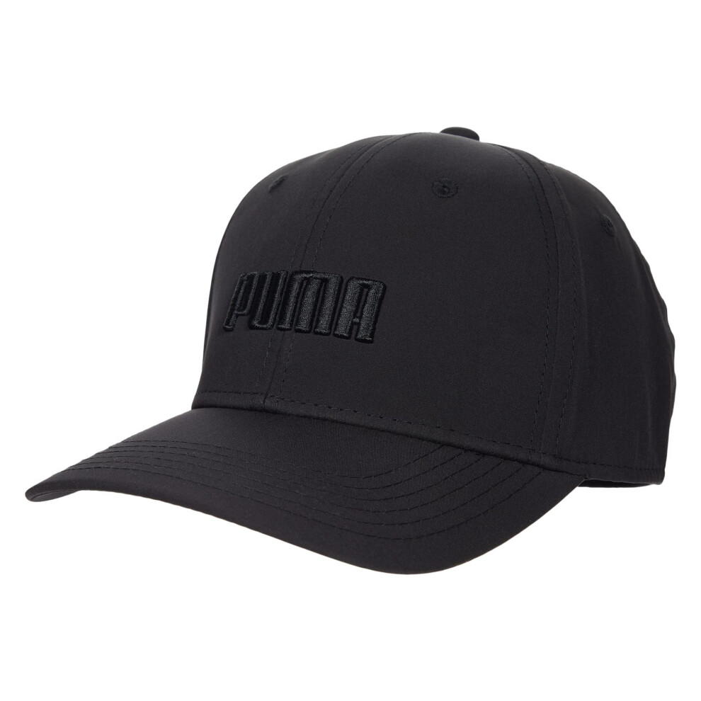 PUMA Men's Gains Stretch Fit Hat  Black  SM