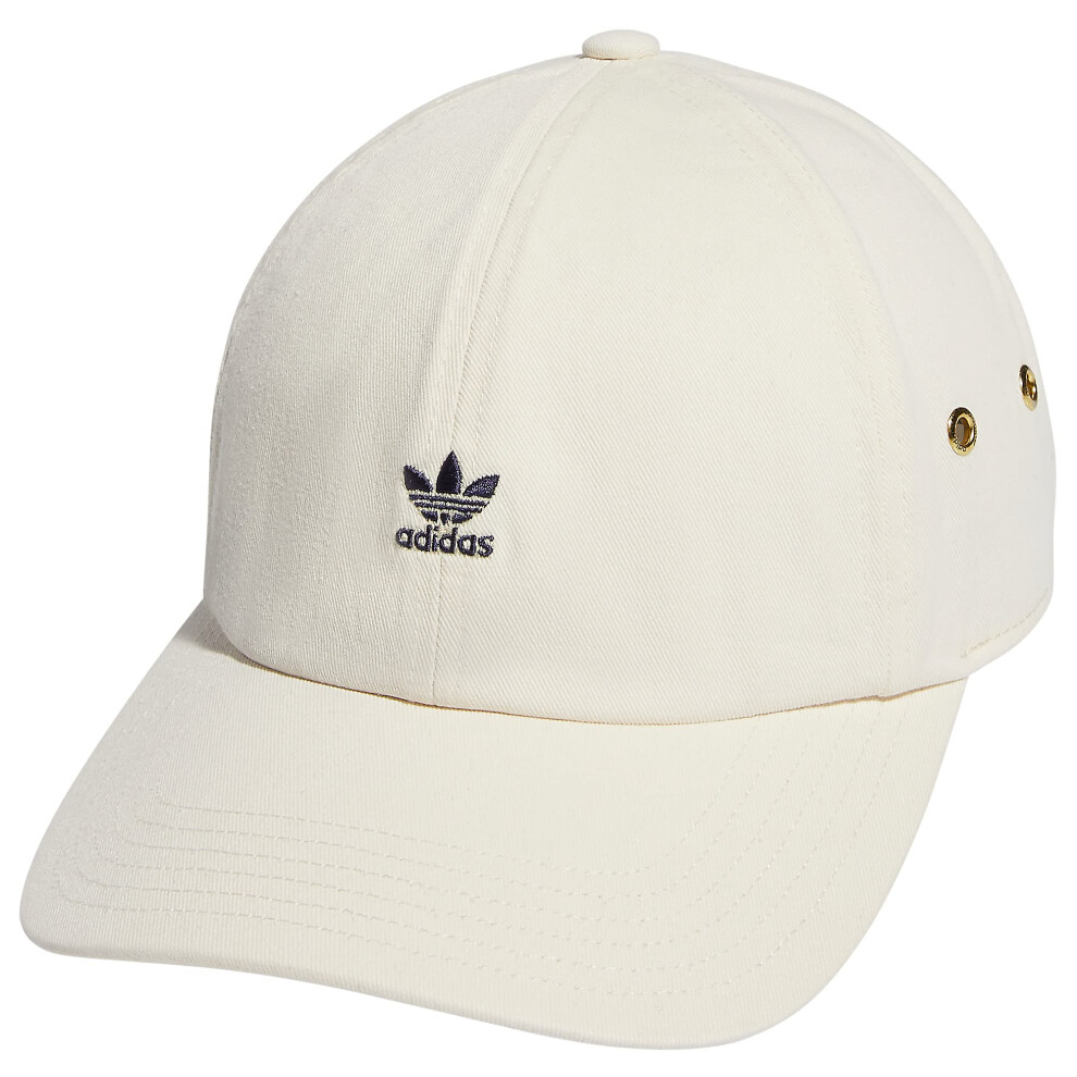 adidas Originals Women's Mini Logo Relaxed Adjustable Cap  Wonder Whit