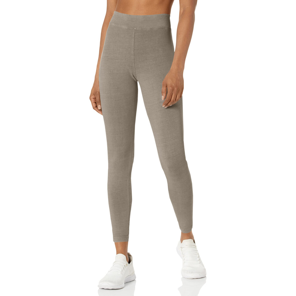 Reebok Women's Standard Leggings  Boulder Grey/Natural Dye  Medium