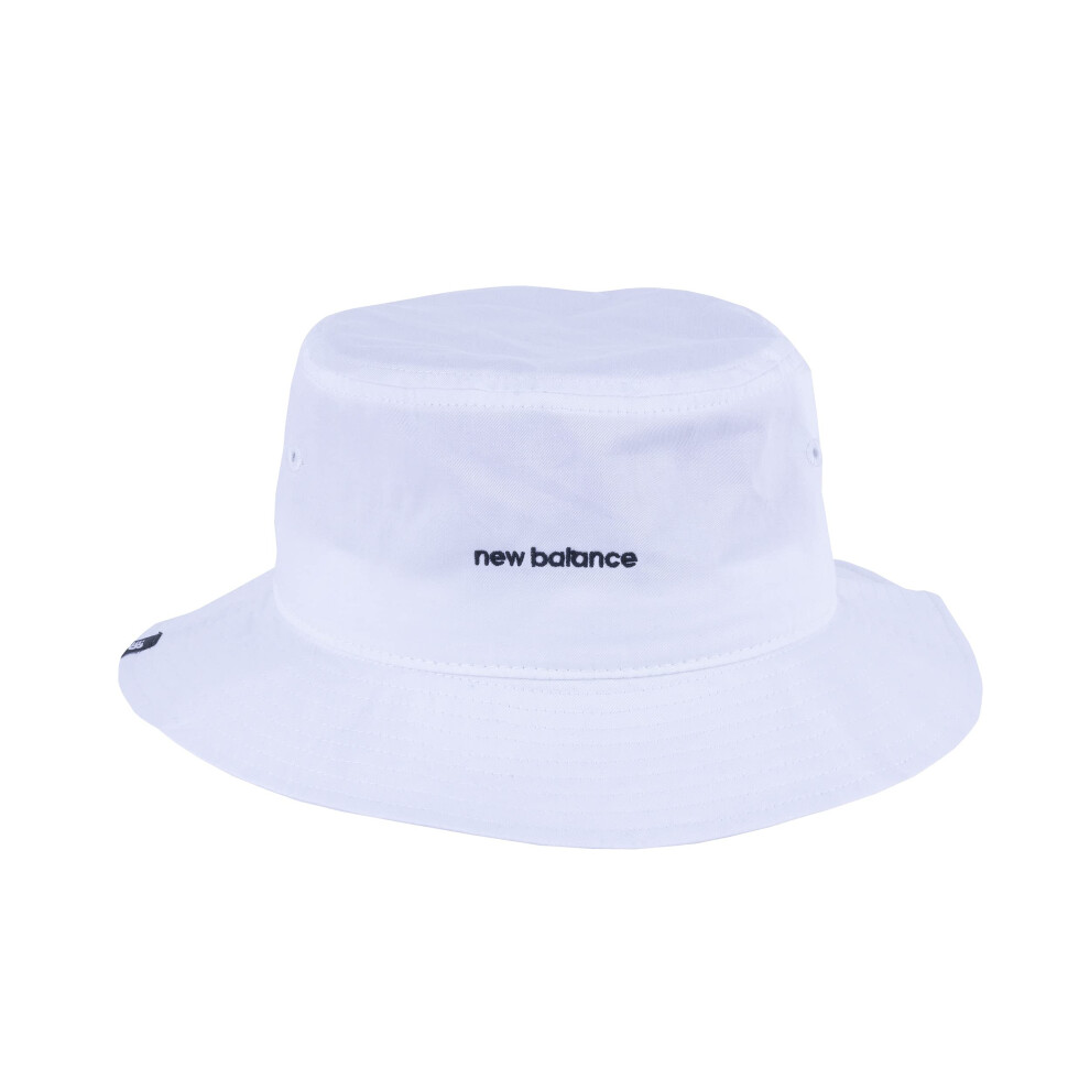 New Balance Men's and Women's Lightweight Bucket Hat  One Size  White