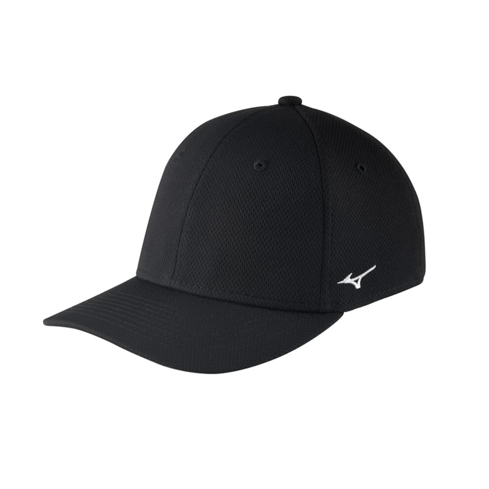 Mizuno Stretch Fitted Team Hat  X-Small/Small  Black