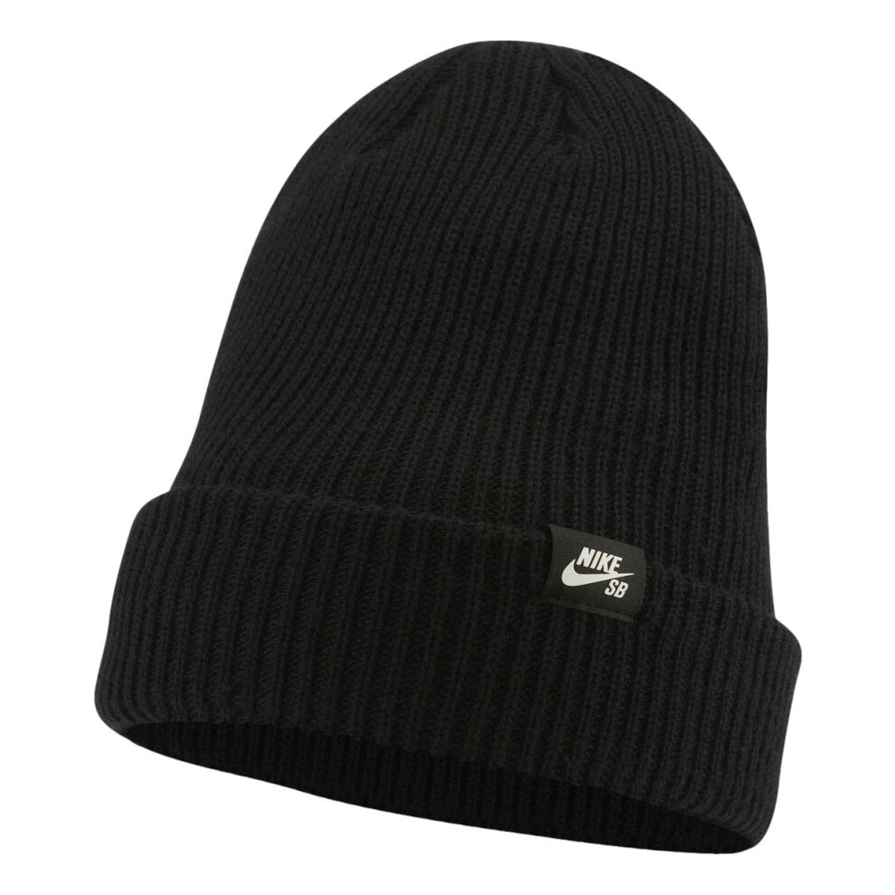 Nike SB Knit Fisherman Adult Unisex Beanie Hat (Black  One Size)