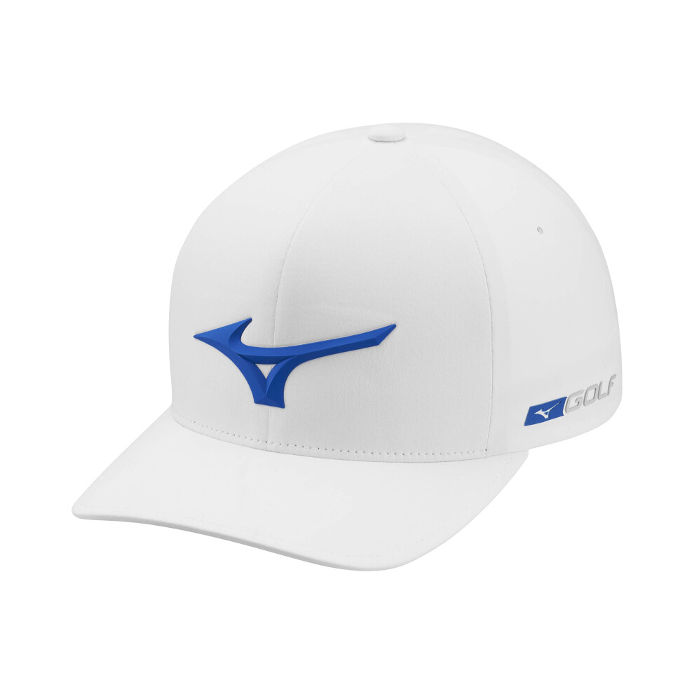 Mizuno Tour Delta Fitted Hat| Unisex Adult Cap | WHITE | S-M