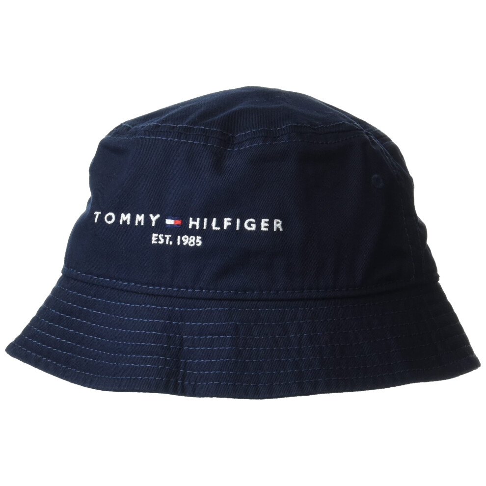 Tommy Hilfiger mens Established Bucket Hat  Sky Captain  Small US