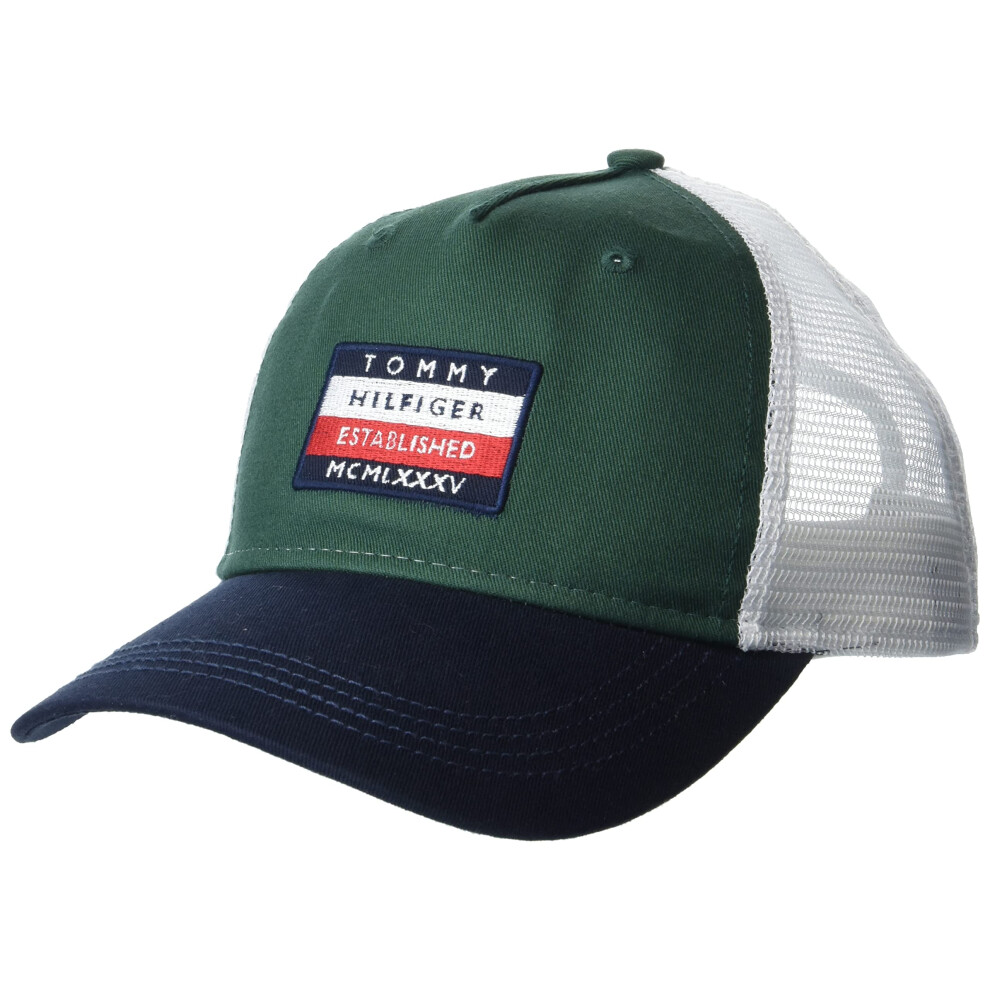 Tommy Hilfiger Men's Trucker Cap  Azure Lagoon  OS