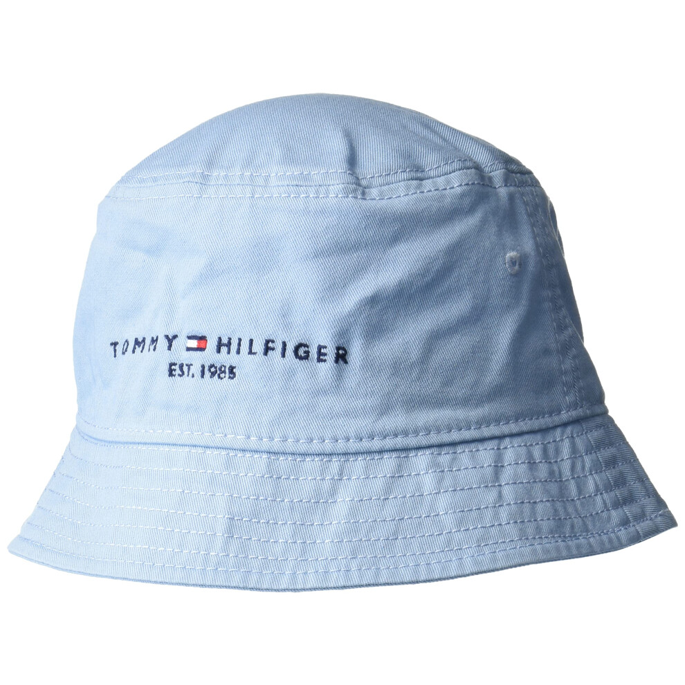 Tommy Hilfiger mens Established Bucket Hat  Ashley Blue  Small US