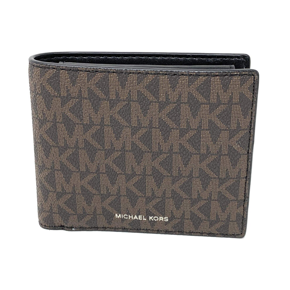 Michael Kors Mens Cooper Billfold with Coin Pocket - Brown/Black  Larg