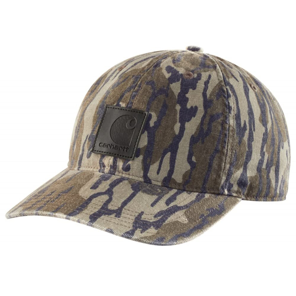 Carhartt Men's Canvas Cap  Mossy Oak Bottomland Camo  OFA