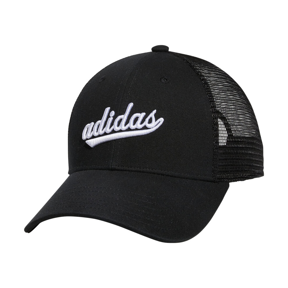 adidas Women's Mesh Back Snapback Cap Adjustable Fit Trucker Hat  Blac