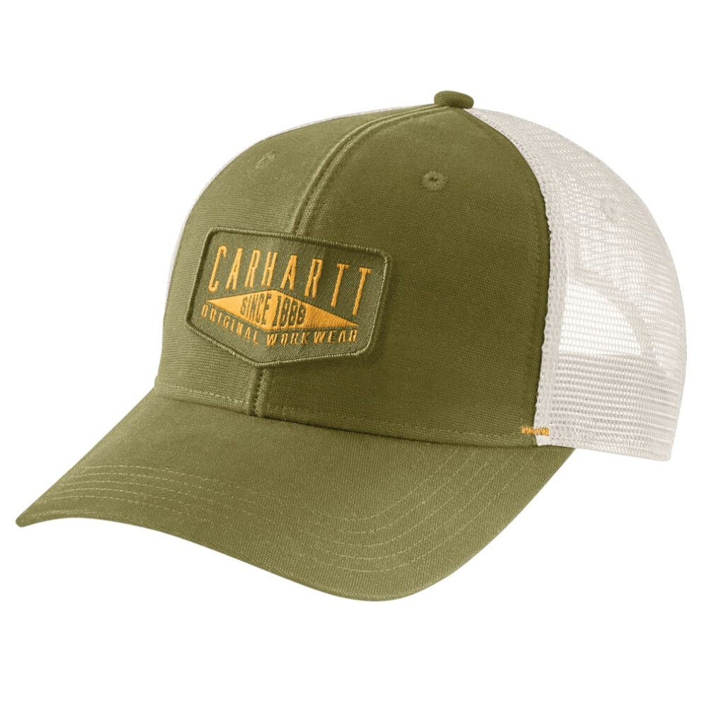 Carhartt Men's Canvas Workwear Patch Cap  True Olive  OFA