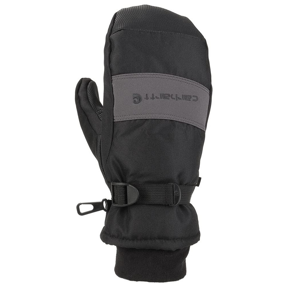 Carhartt Men's W.P. Waterproof Insulated Mittens  Black/Grey  Large