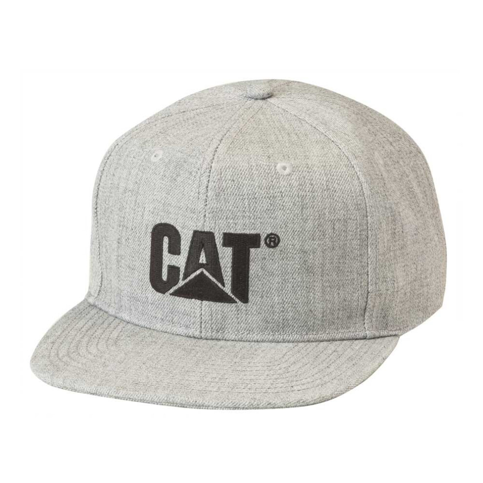 Caterpillar Men's Sheridan Flat Bill Cap  Heather Grey  One Size