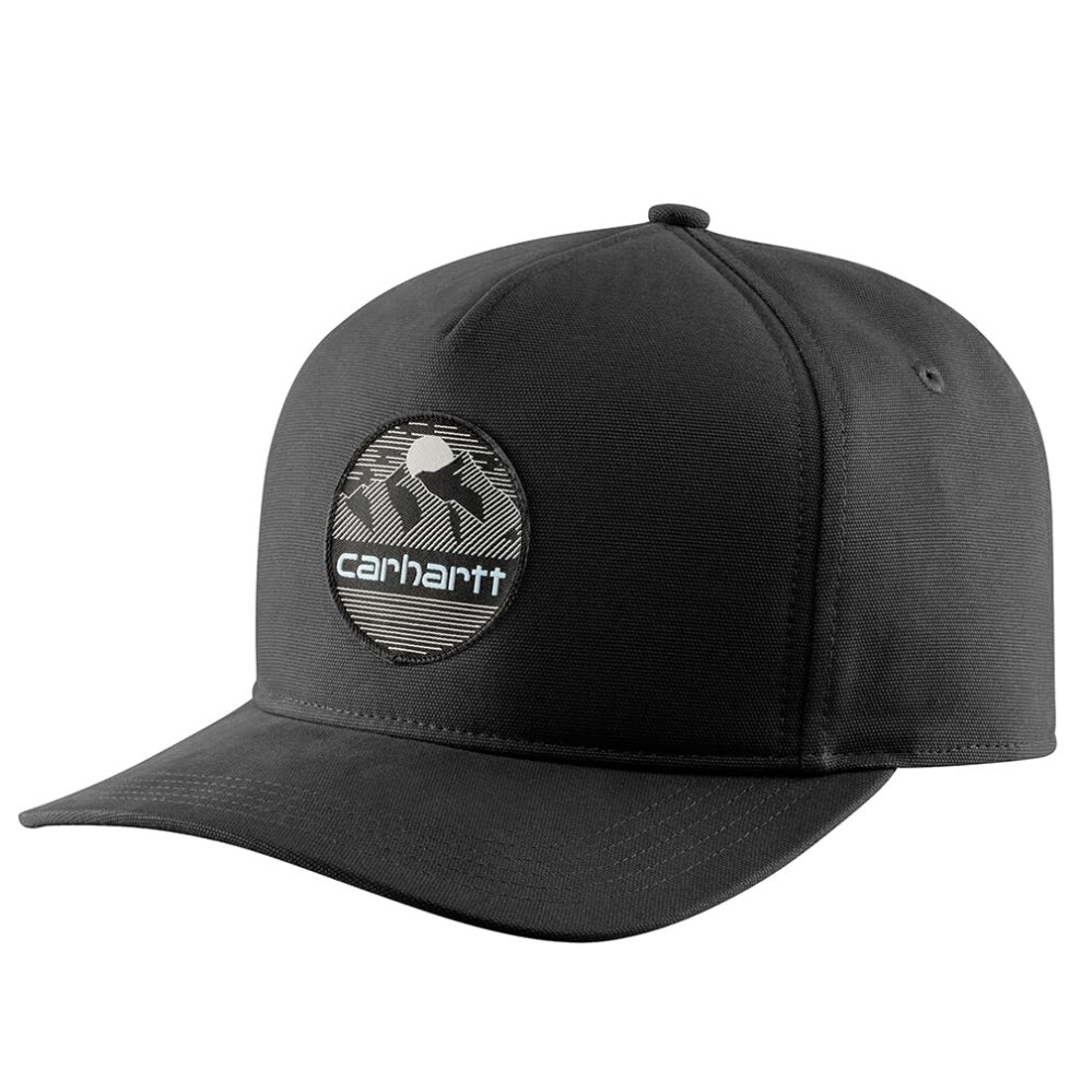 Carhartt Men's Canvas Mountain Patch Cap  Black