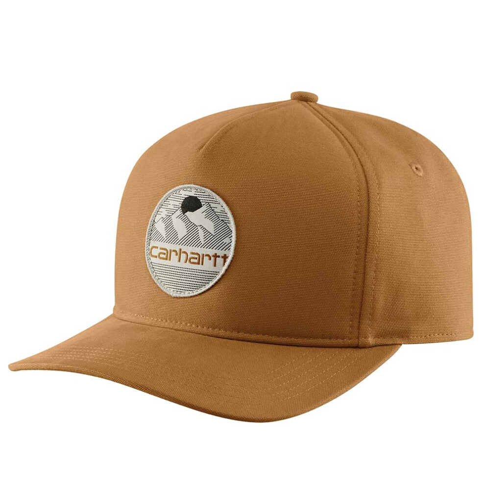 Carhartt Men's Canvas Mountain Patch Cap  Brown