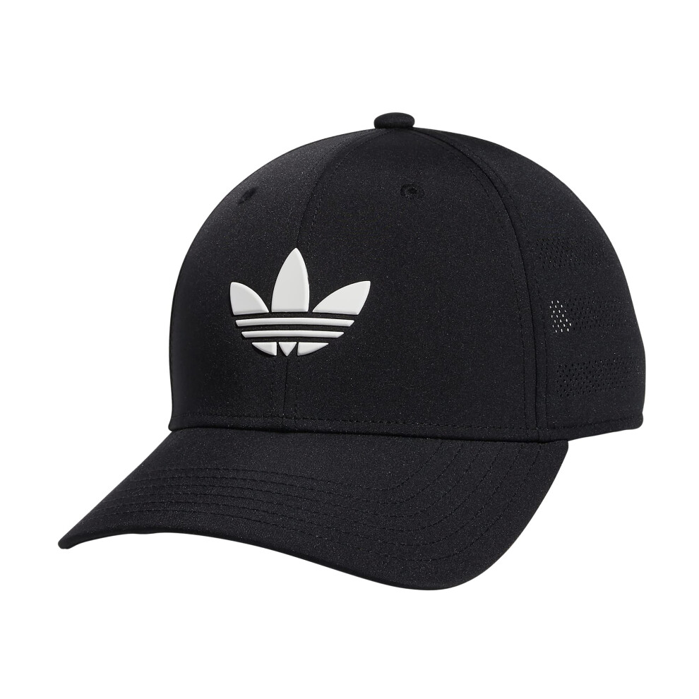 adidas Originals Men's Beacon Structured Precurve Snapback Cap  Black/