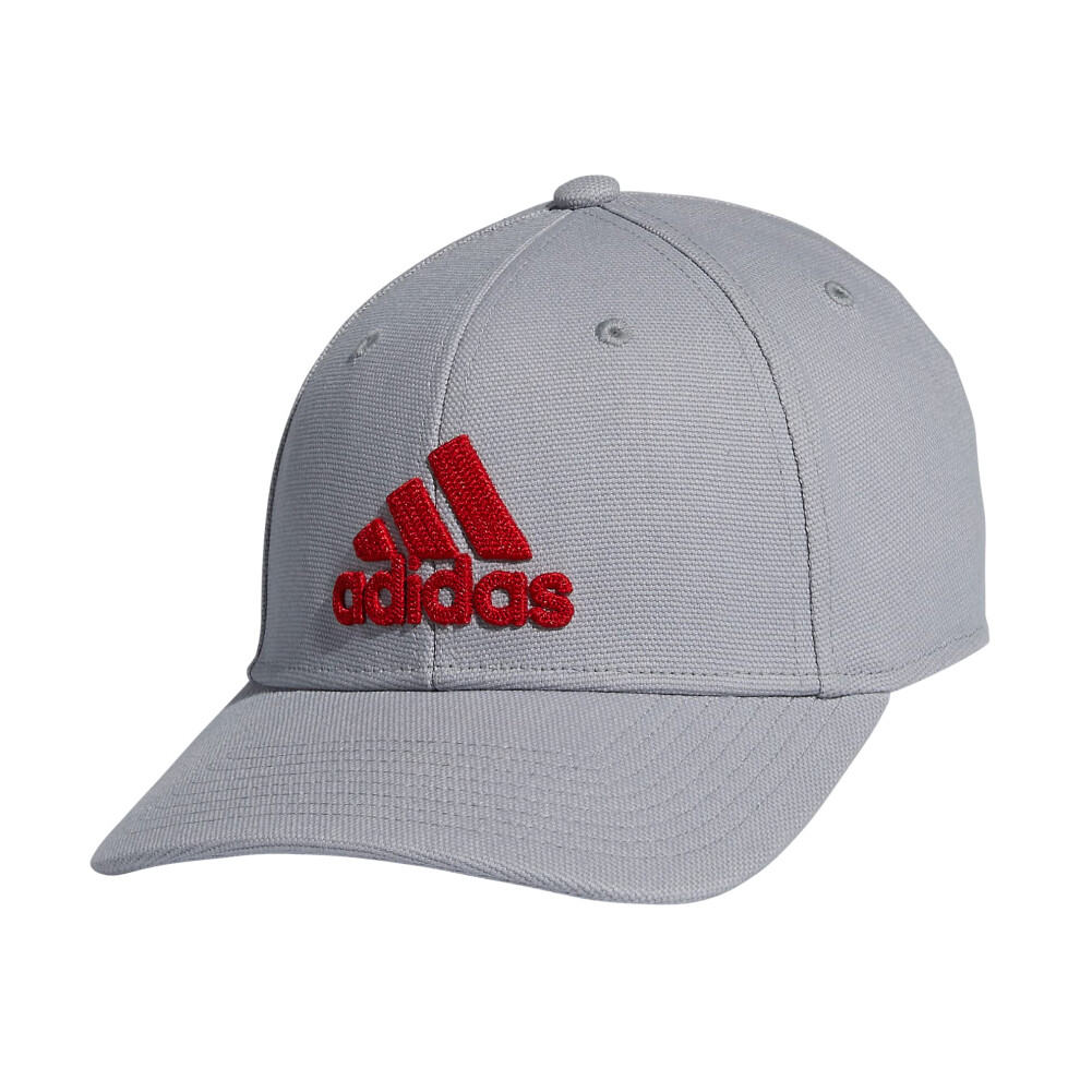 adidas Men's Producer 2 Structured Stretch Fit Cap  Halo Silver Grey/V