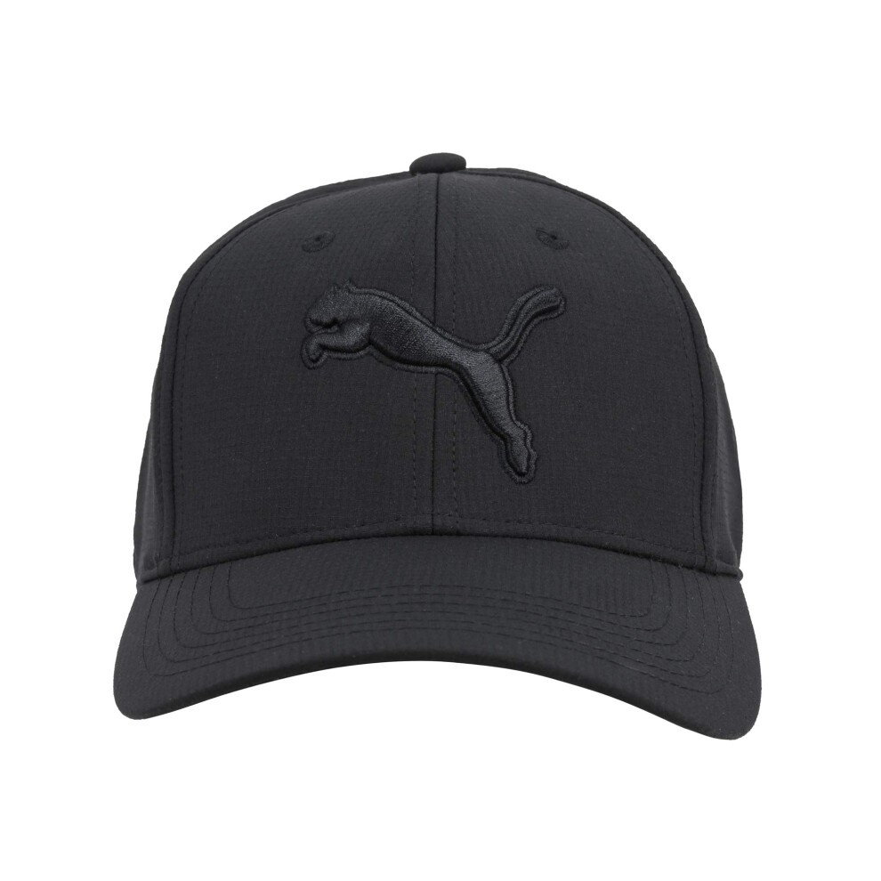 PUMA unisex adult Evercat Dillon Stretch Fit Baseball Cap  Black  Smal