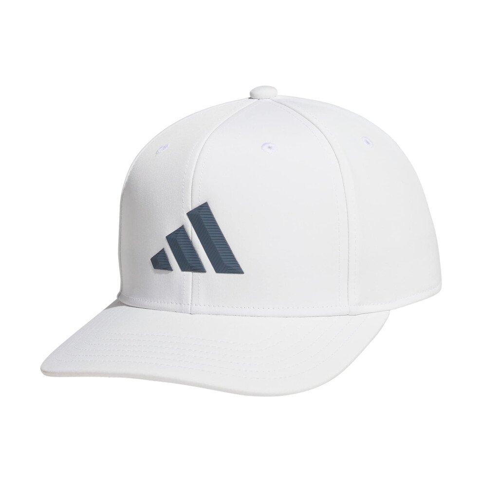 adidas Men's Three Bar Structured Snapback Adjustable Fit Hat 2.0  Whi