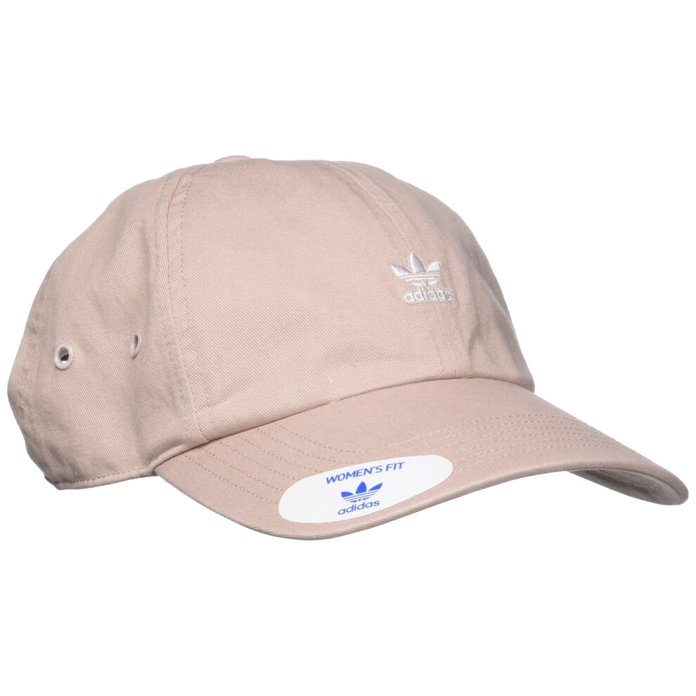 adidas Originals Women's Mini Logo Relaxed Adjustable Cap  Wonder Taup