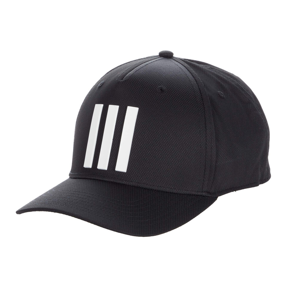 adidas Golf Golf Men's 3-Stripes Snapback Tour Hat  Black  One Size Fi