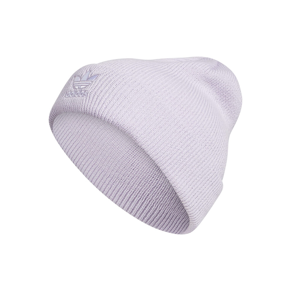 adidas Originals Women's Trefoil Beanie. Purple Tint/White. One Size